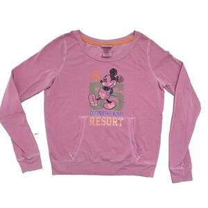 Mickey Mouse Retro Disney Sweatshirt Women‎ Med Disney Parks Disneyland Resort